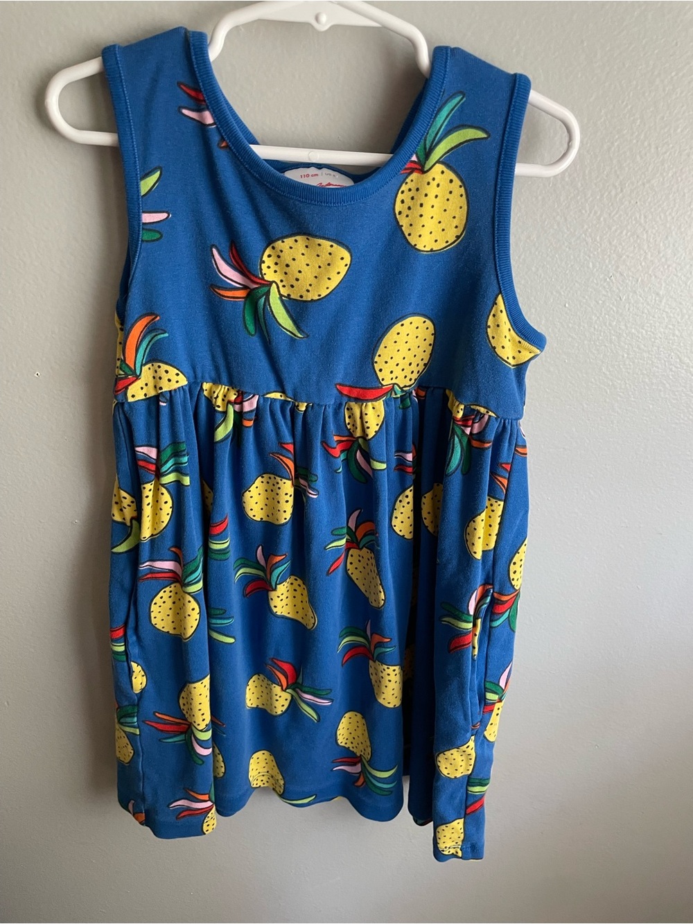 Kids Size 5 Hannna Andersson Pineapple Dress